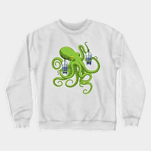 Octopus Bubble tea Crewneck Sweatshirt